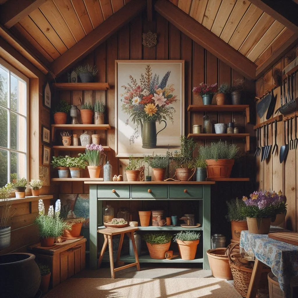 15 Functional Garden Shed Interior Ideas