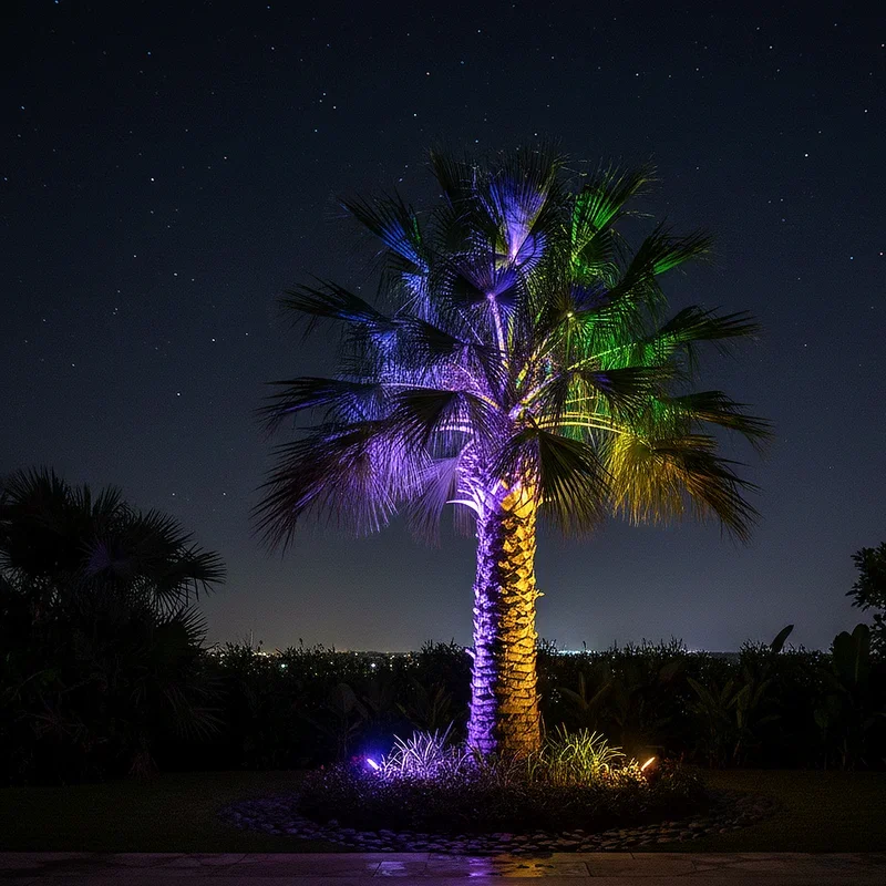 Palm Tree Lighting Ideas