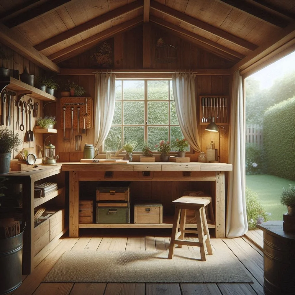 15 Functional Garden Shed Interior Ideas
