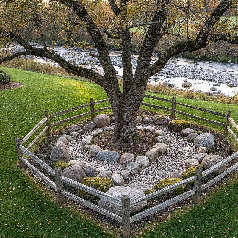 Fence Around Tree Ideas