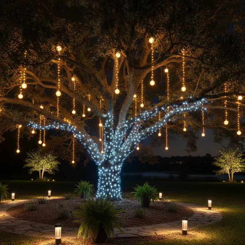 Outdoor Tree Lights Ideas
