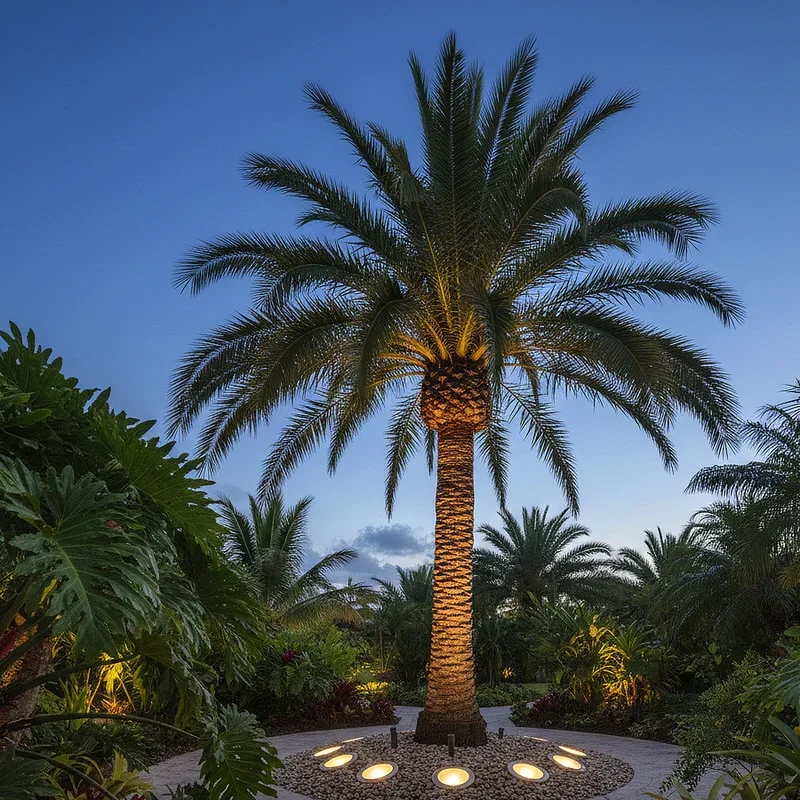 Palm Tree Lighting Ideas