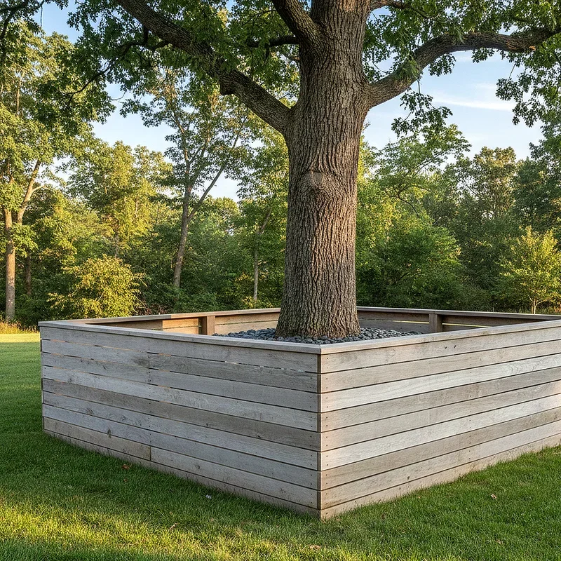 Fence Around Tree Ideas