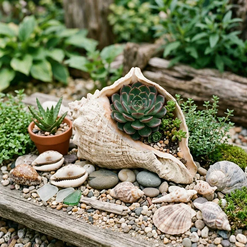 Seashell Garden Ideas
