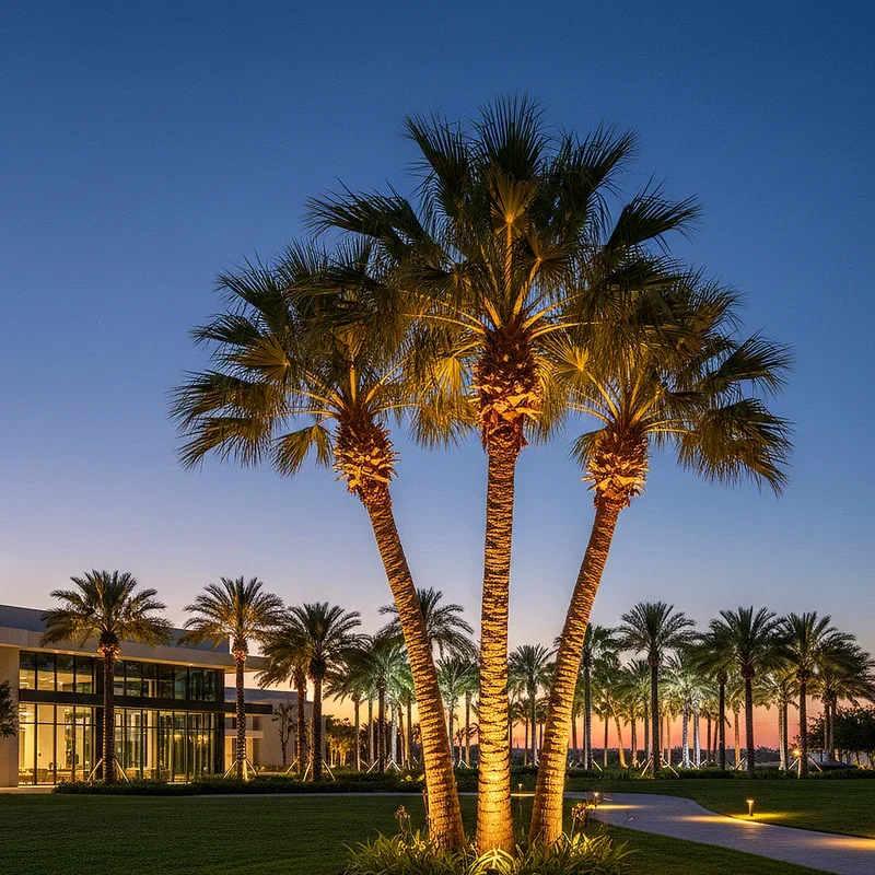 Palm Tree Lighting Ideas