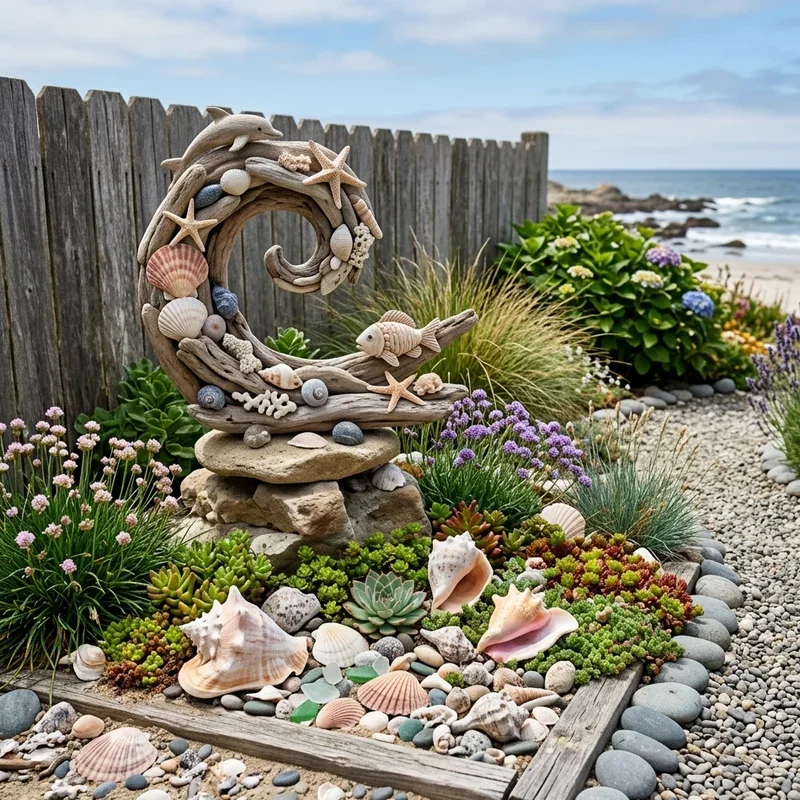 Seashell Garden Ideas
