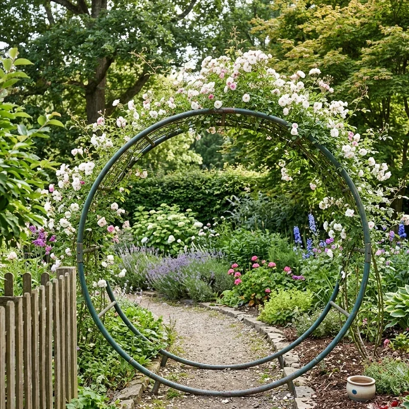 Trampoline Frame Garden Ideas