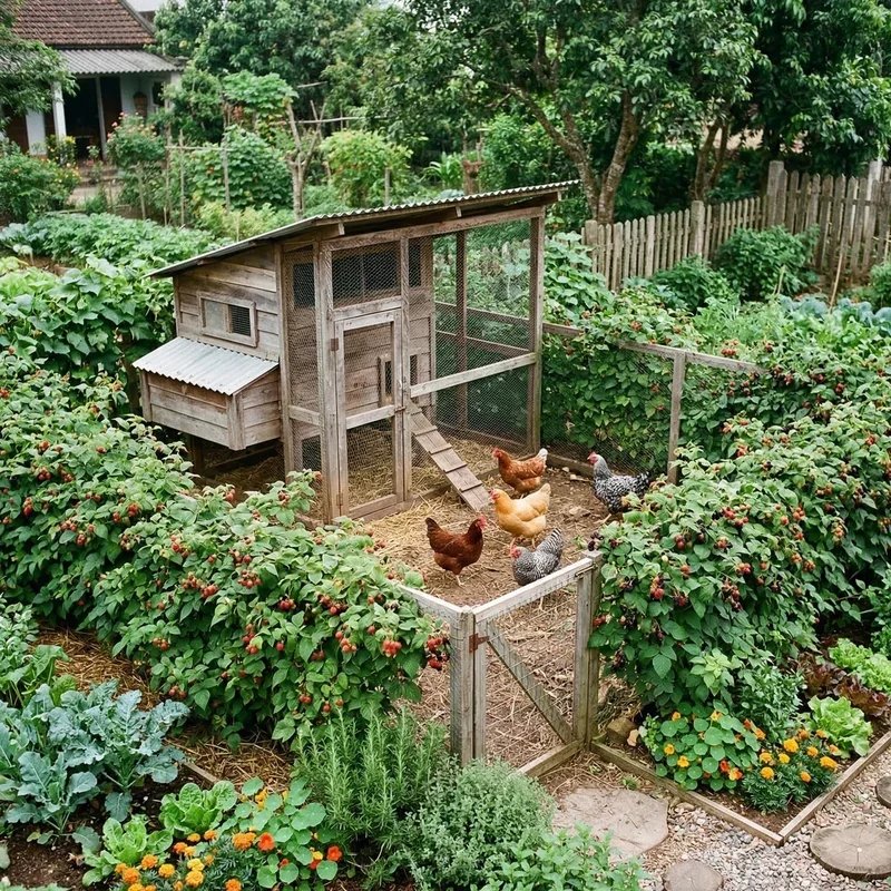 Chicken Coop Garden Ideas
