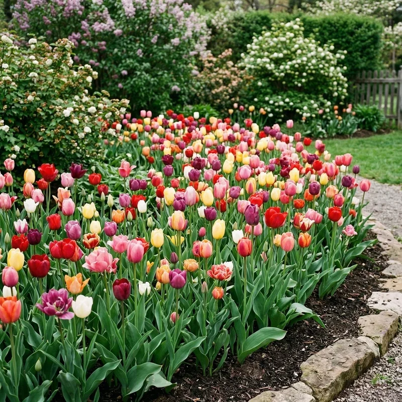 Tulip Flower Bed Ideas