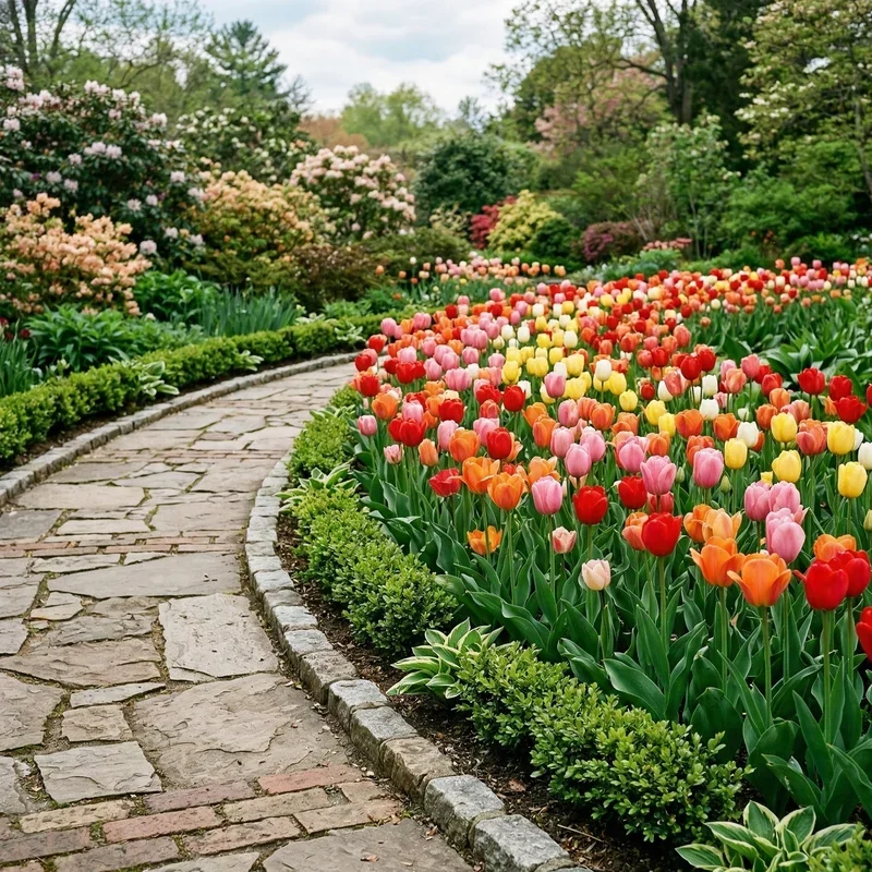 Tulip Flower Bed Ideas