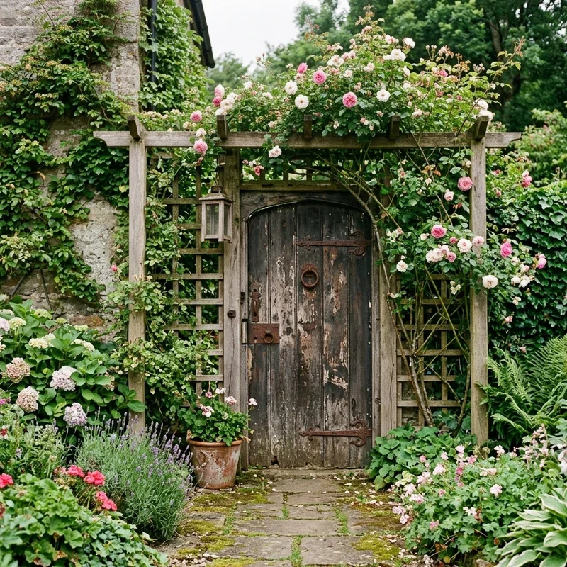 Old Door in the Garden Ideas