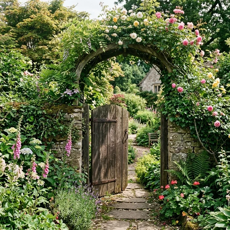 Old Door in the Garden Ideas