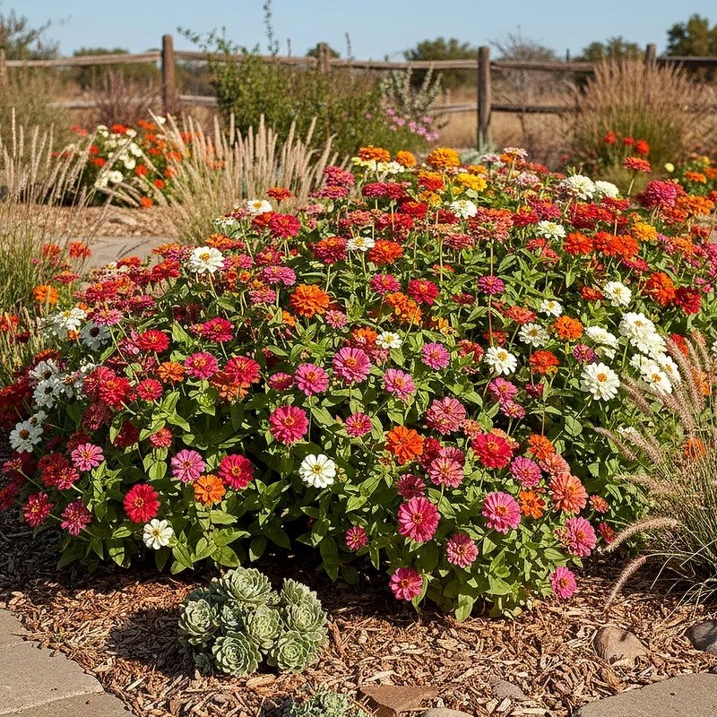 Zinnia Flower Bed Ideas