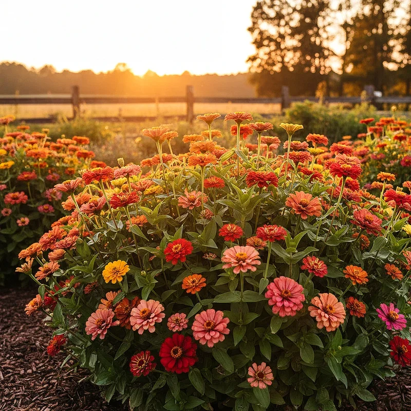 Zinnia Flower Bed Ideas