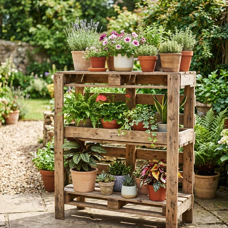 Pallet Plant Stand Ideas