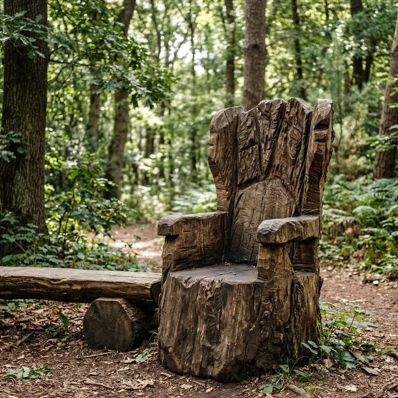 Tree Stump Bench Ideas