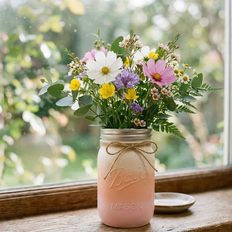 Mason Jar Flower Vase Ideas