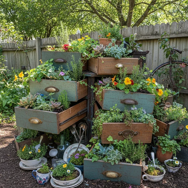 Junk Upcycled Garden Ideas