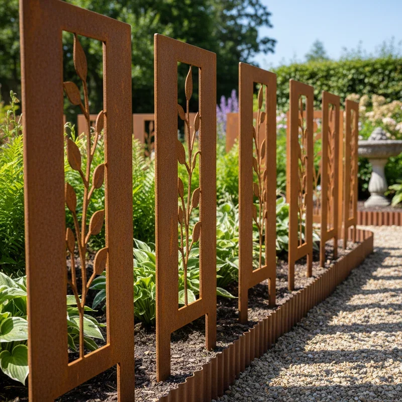 Metal Garden Fence Ideas