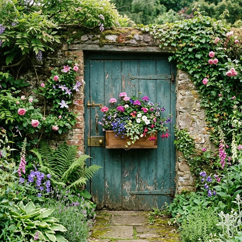 Old Door in the Garden Ideas