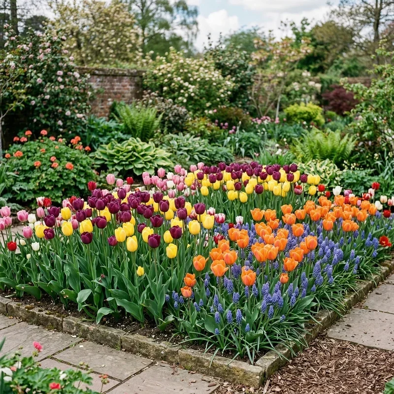 Tulip Flower Bed Ideas