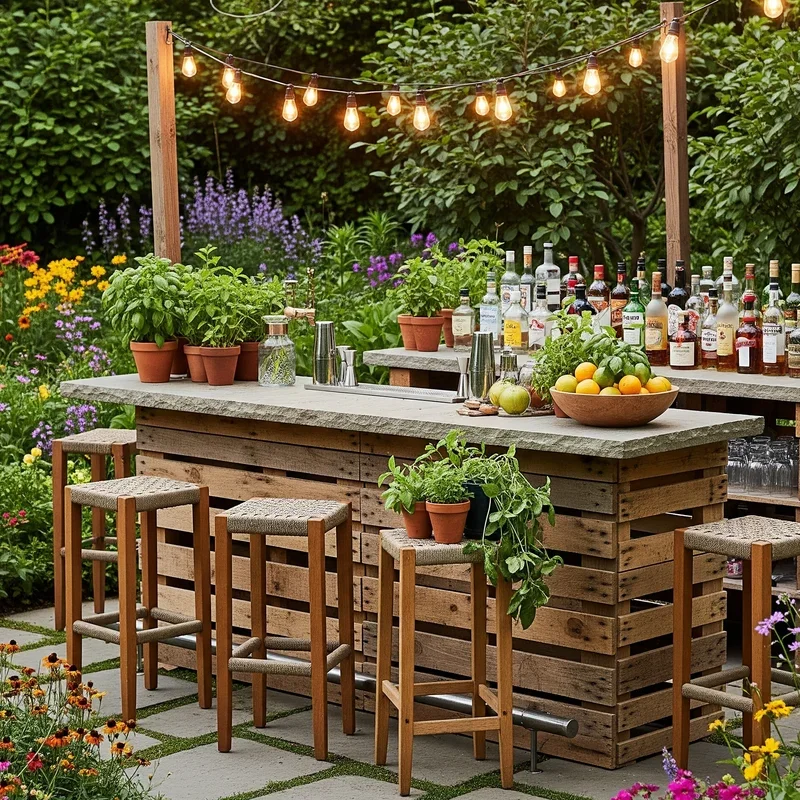 15 Garden Bar Ideas to Upgrade Your Backyard Setup