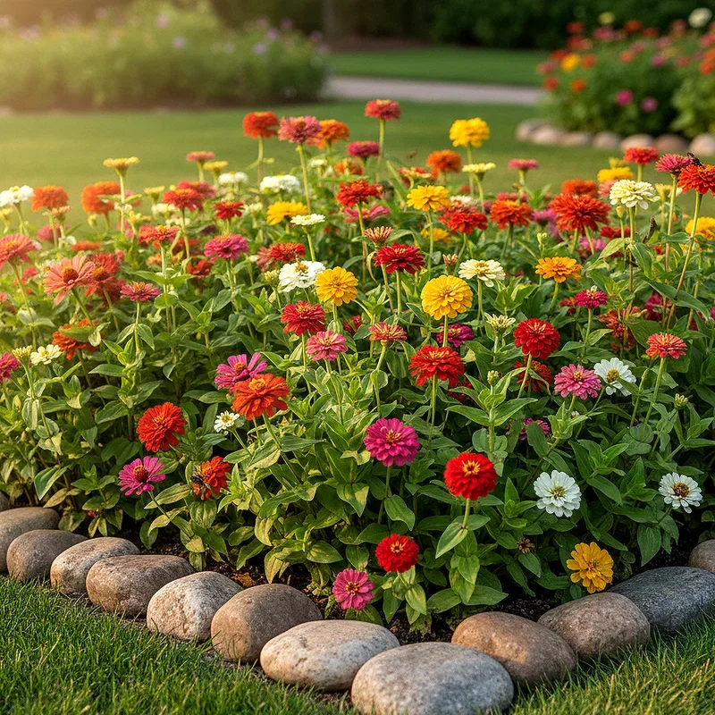 Zinnia Flower Bed Ideas
