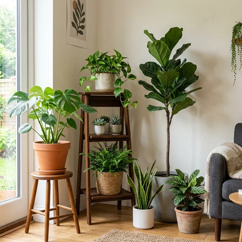 Living Room Plant Corner Ideas