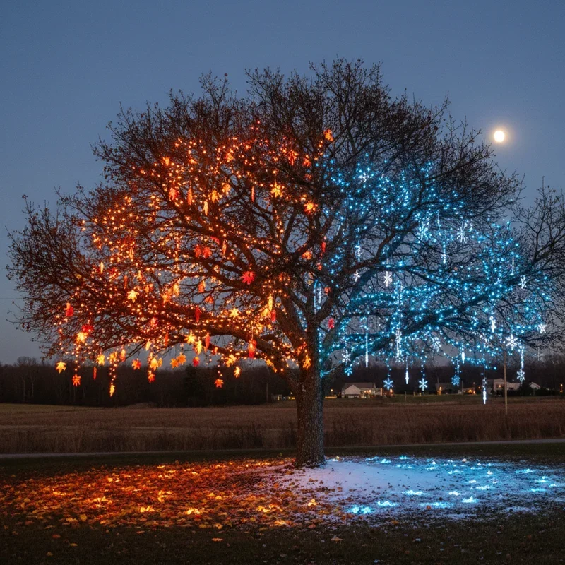 Outdoor Tree Lights Ideas