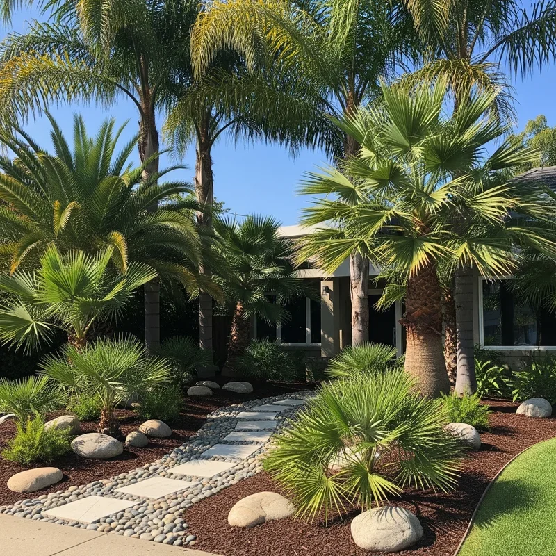15 Palm Tree Front Yard Ideas to Upgrade Your Home