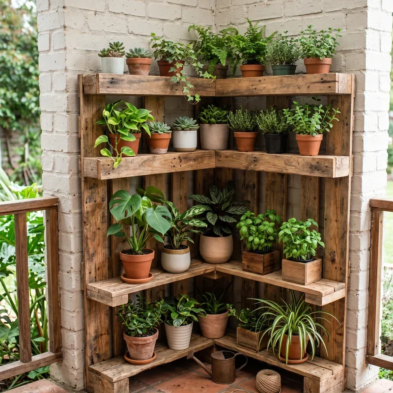 Pallet Plant Stand Ideas