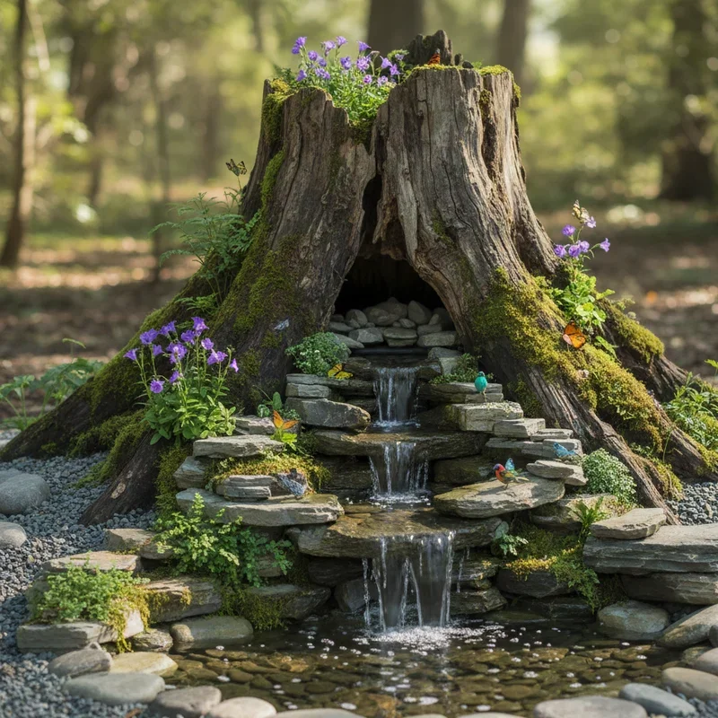 Stump Garden Ideas