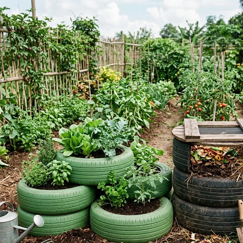 Tire Vegetable Garden Ideas