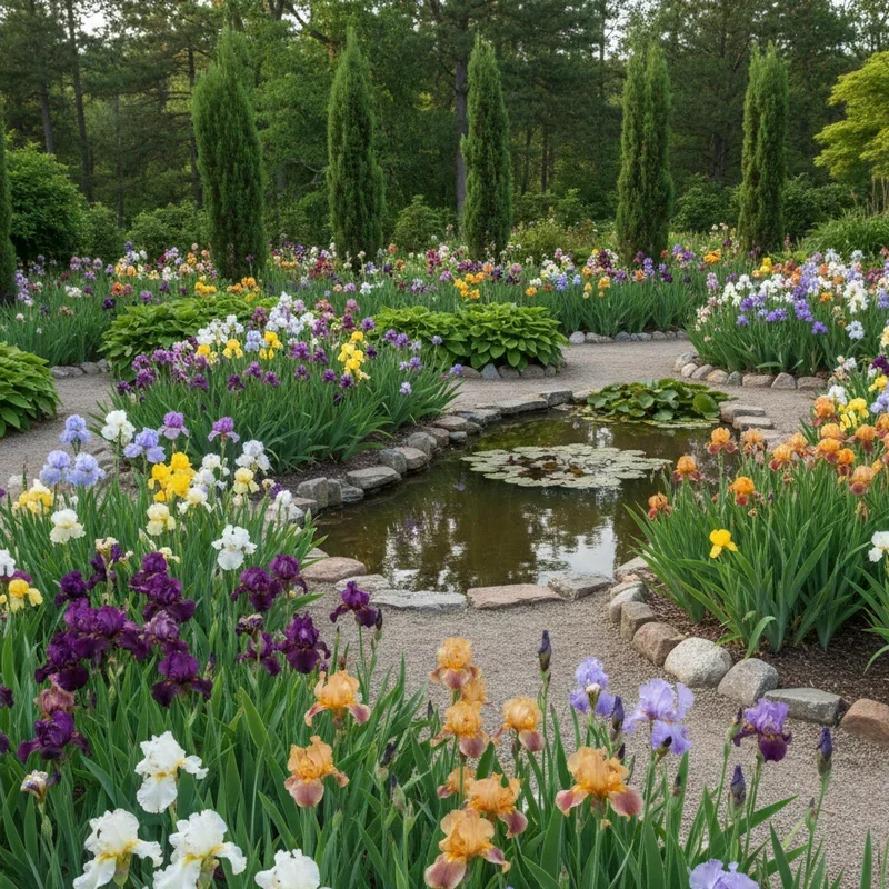 15 Iris Garden Ideas for Colorful and Elegant Landscapes