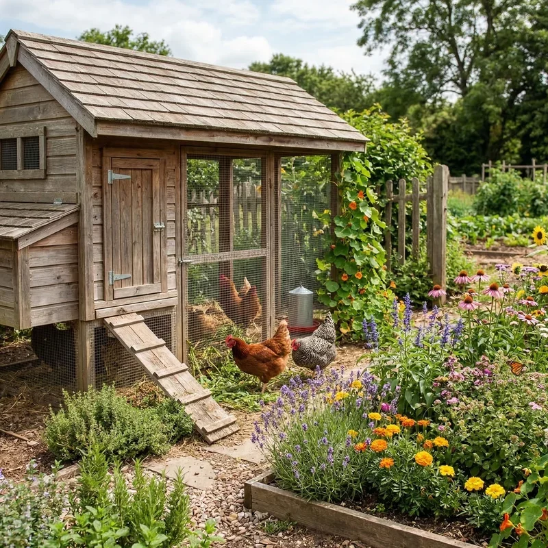 Chicken Coop Garden Ideas