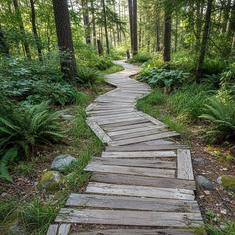 Woodland Garden Path Ideas