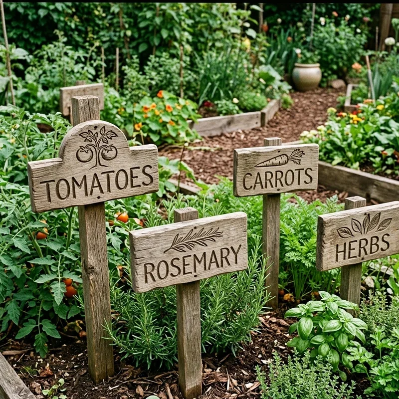 Wood Garden Signs Ideas
