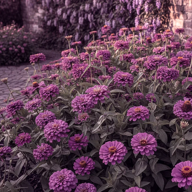 Zinnia Flower Bed Ideas