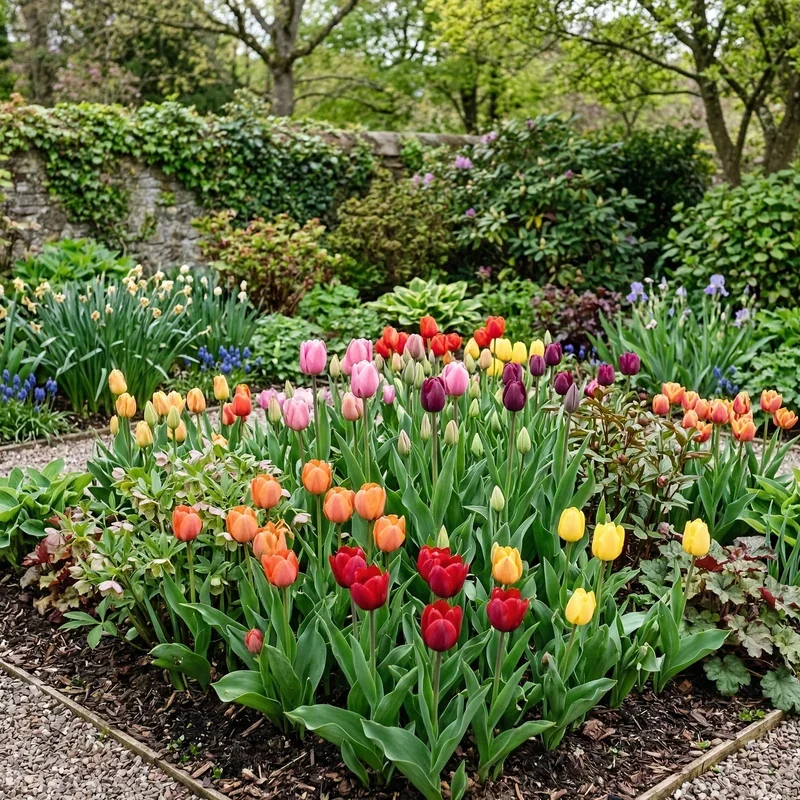 Tulip Flower Bed Ideas