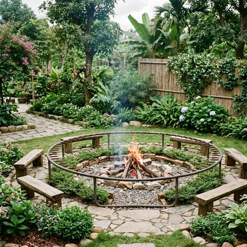 Trampoline Frame Garden Ideas