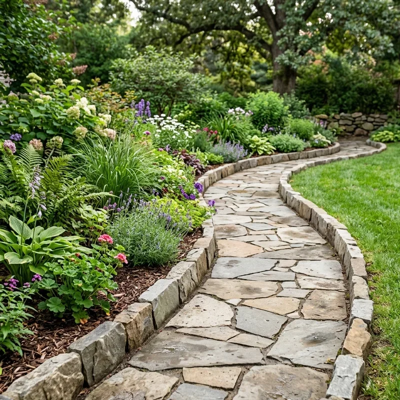 Flagstone Garden Ideas