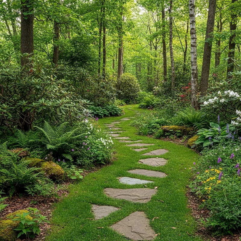 Woodland Garden Path Ideas
