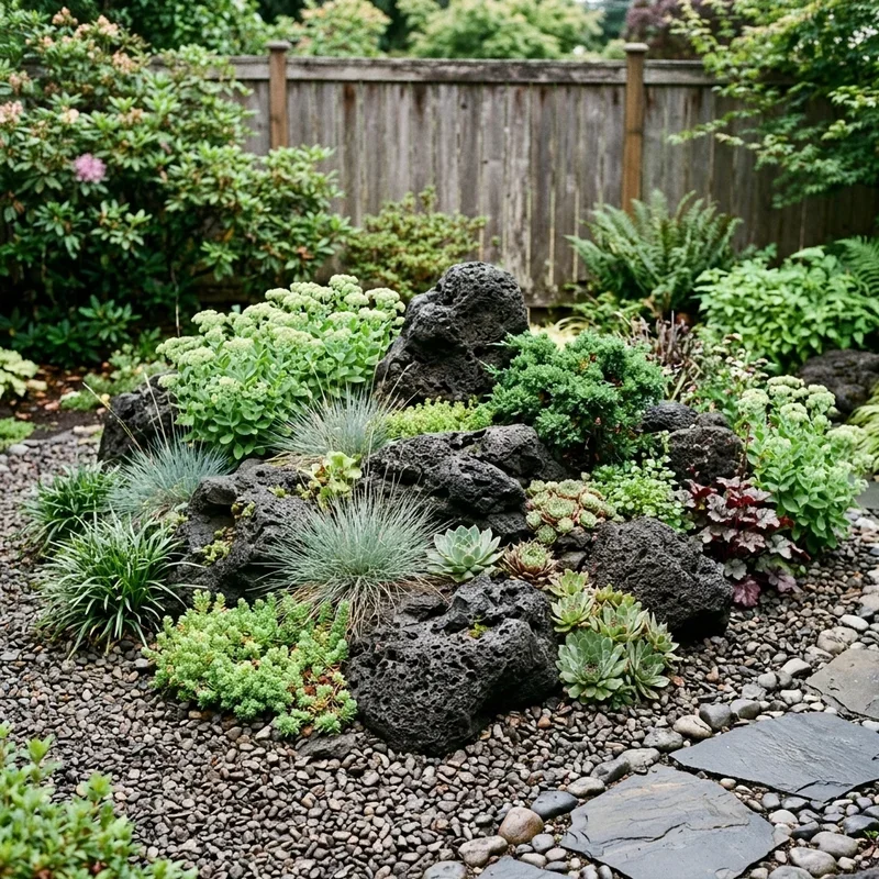 Lava Rock Garden Ideas