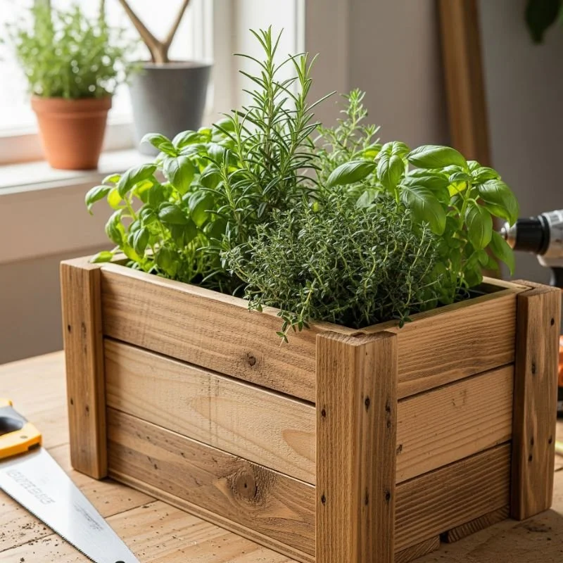 How to Build a DIY Wood Box Planter Step by Step