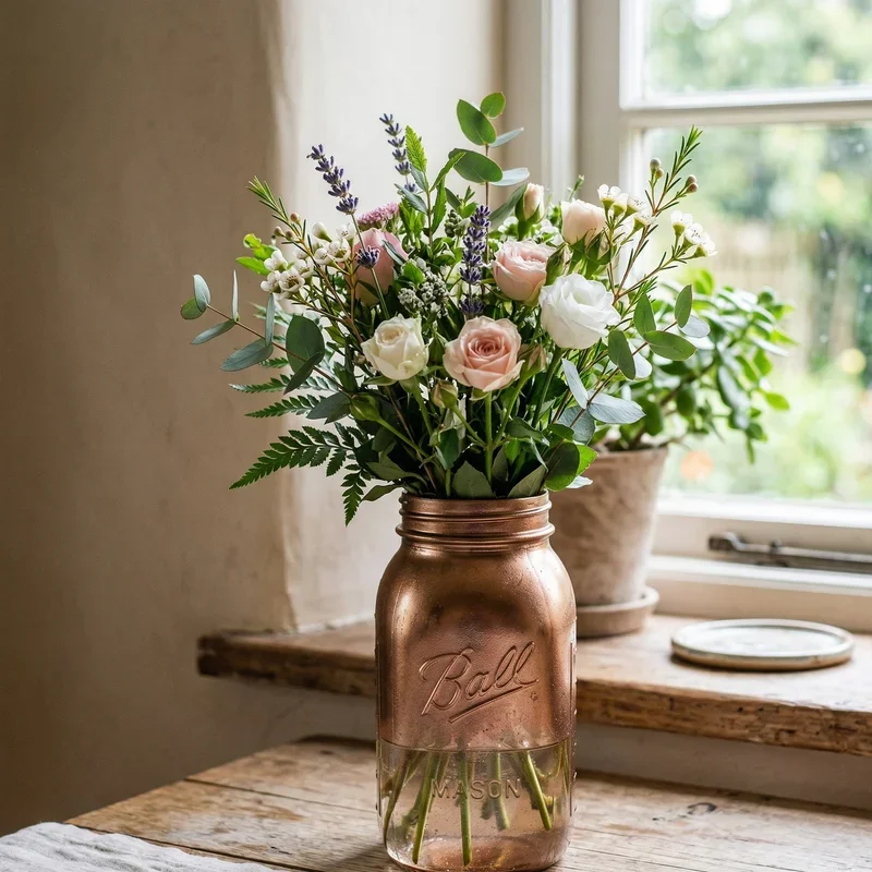 Mason Jar Flower Vase Ideas