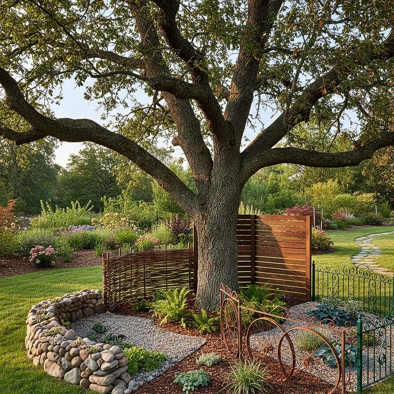 Fence Around Tree Ideas