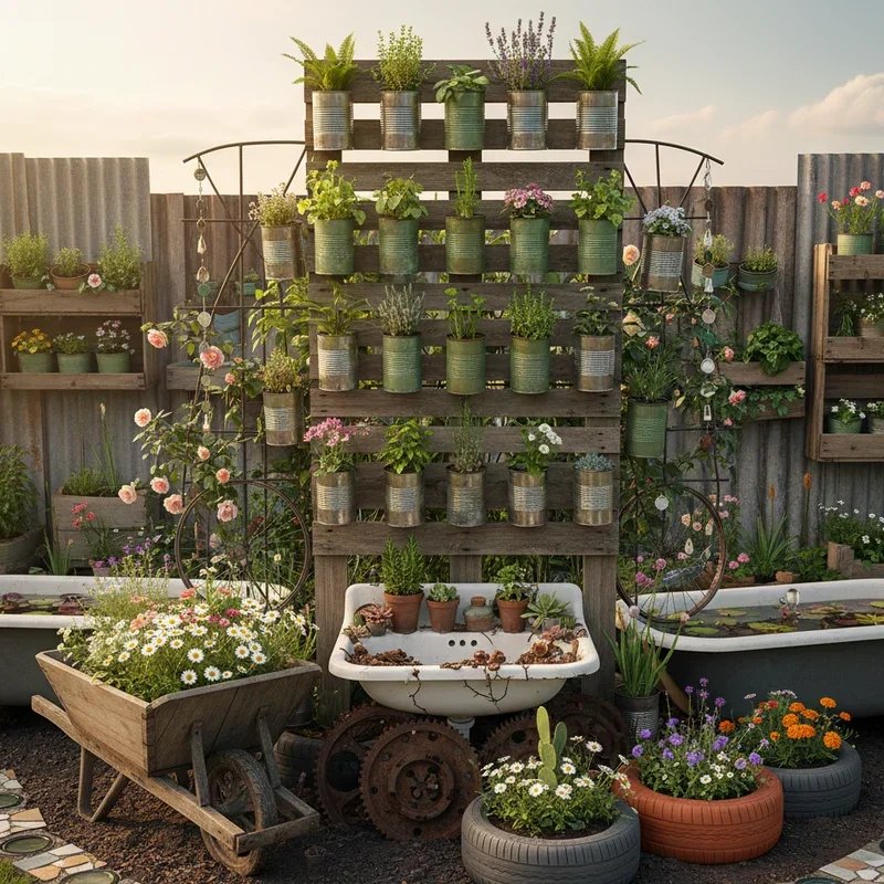 Junk Upcycled Garden Ideas