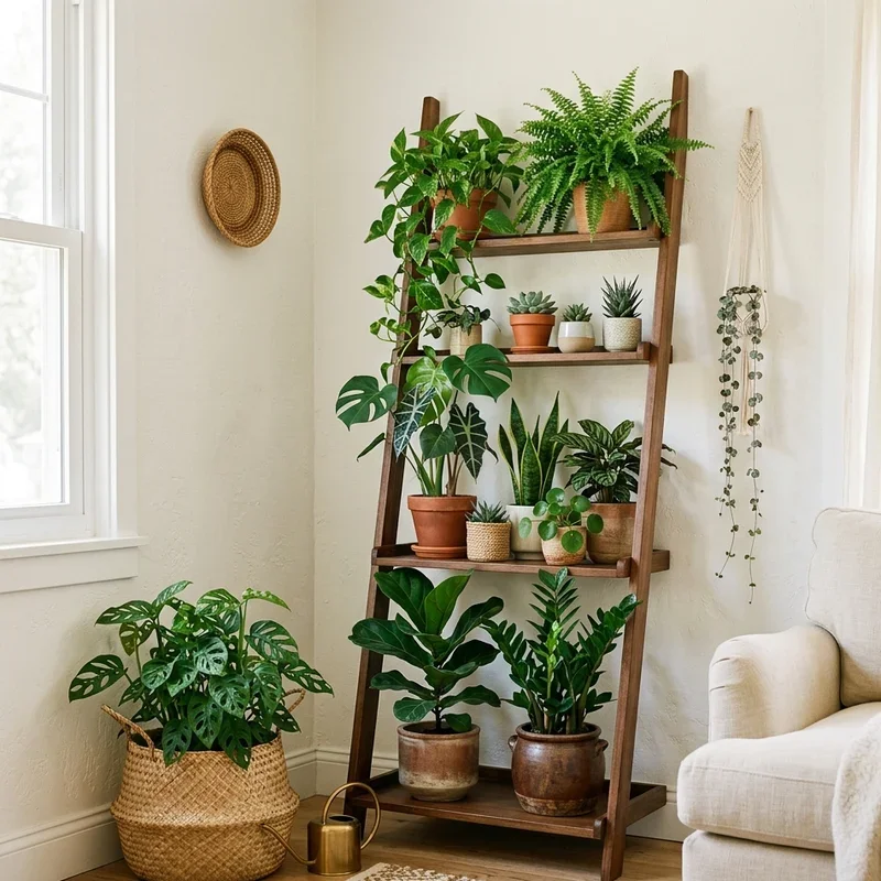 Living Room Plant Corner Ideas