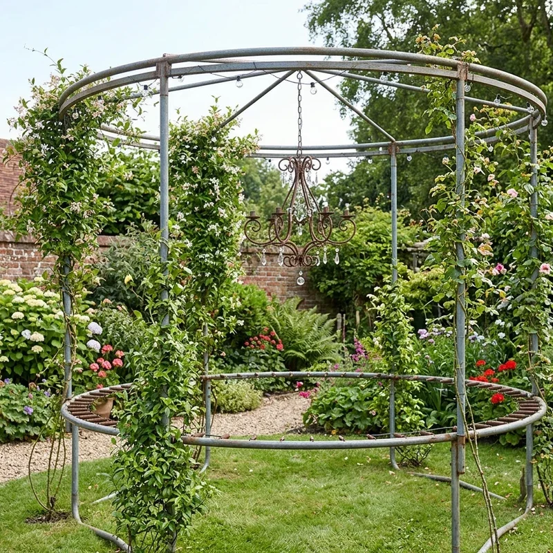 Trampoline Frame Garden Ideas