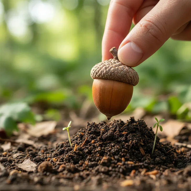 How to Plant an Acorn and Grow Your Own Oak Tree